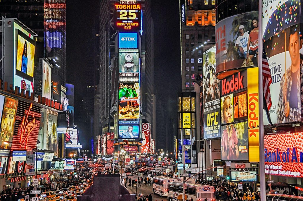 advertising on times square